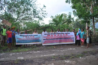 Aksi Perempua Adat Rendu Menolak Pembangunan Waduk Lambo  